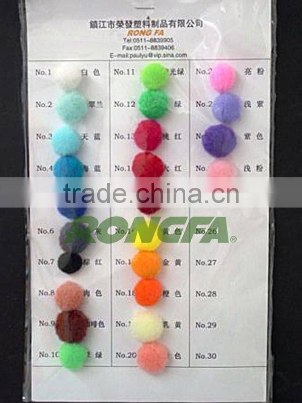 1 / 2'' art and craft decoration Accessories mixed color Craft Pom Poms