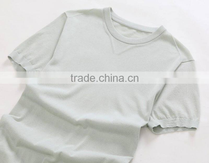 custom 100% fine cotton white plain t shirt