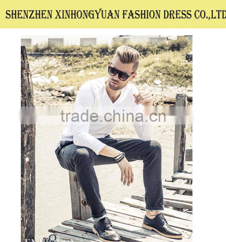 Latest Design High Quality Autumn Plain T-Shirt for Man