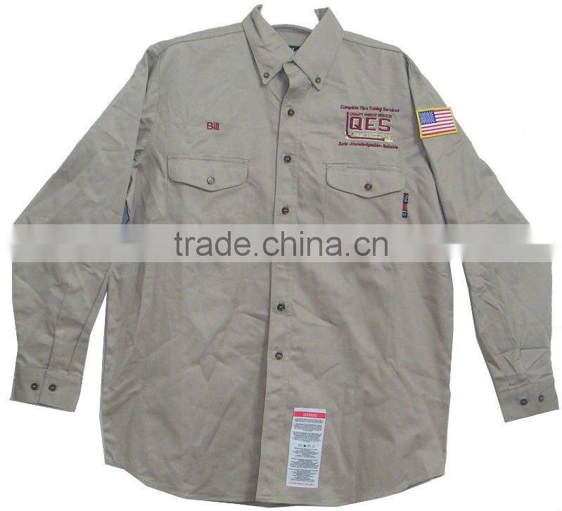 Spring&Fall 100%cotton flame retardant workwear uniforms