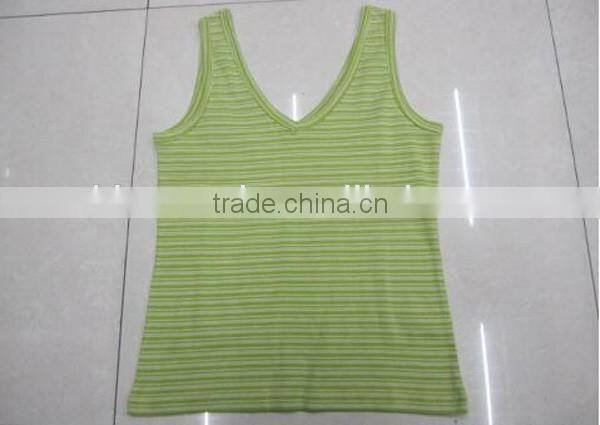 sleeveless v-neck stock underwear tank top tee