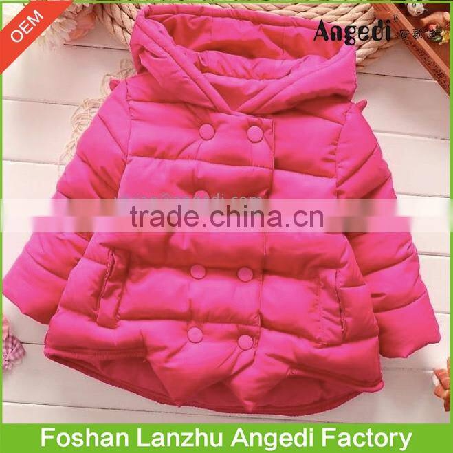 Kids winter wear Girls Boutique High quality cotton padded jacket superior warm coat in Fashion design
