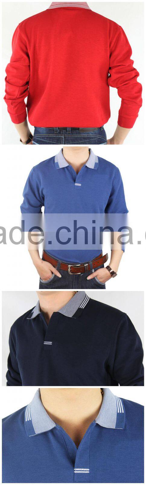 Wholesale Custom polyester/cotton men's short sleeve polo t shirt