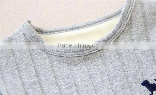High quality baby winter fleece corduroy inside children clothings strip infant winter clothing model clothing