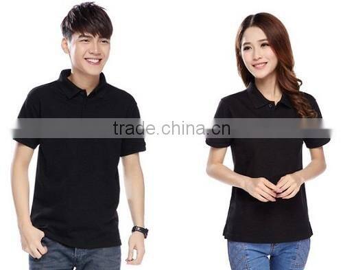 good quality 2017 new product cheap cotton custom couples Polo shirt