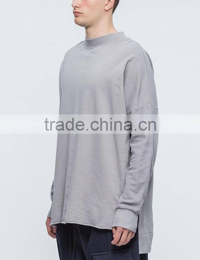 2017 new arrival unisex longline hero sweatshirt crewneck