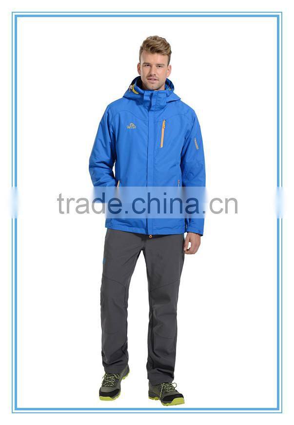 3 in 1 OEM/ODM Fashion Design Waterproof And Windproof Outdoor Jackets For Mens
