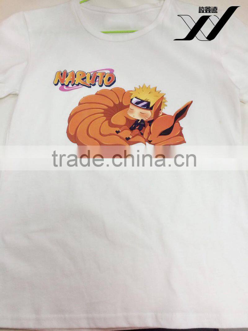 custom kids short sleeve t shirts with cartoon printing