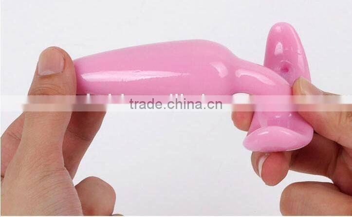 silicone expand Anal plug with Super suction