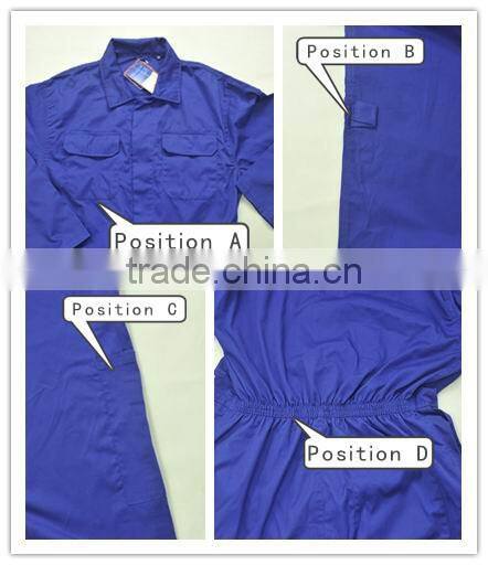 OEM welcome royal blue security guards uniform coveralls design