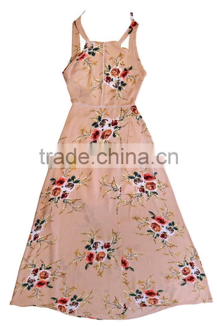 Lady Sexy Split Dress Floral Off Shoulder Party Maxi Dress