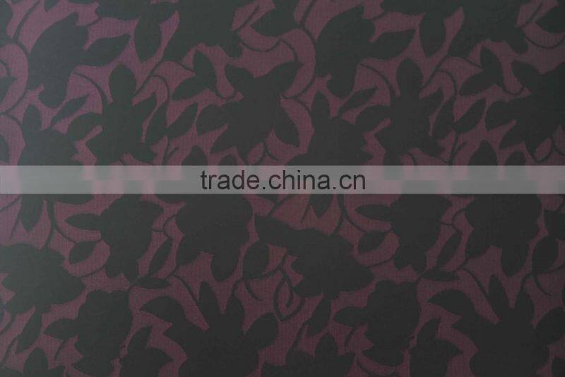 Wholesale good quality home textile, leaf design woven fabric