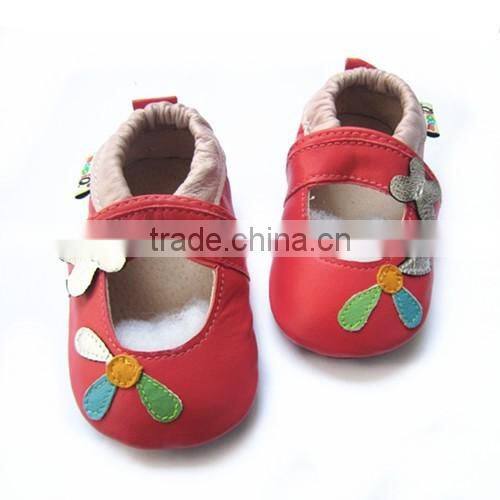 rubber sole baby sandal and genuine leather baby shoes 2016