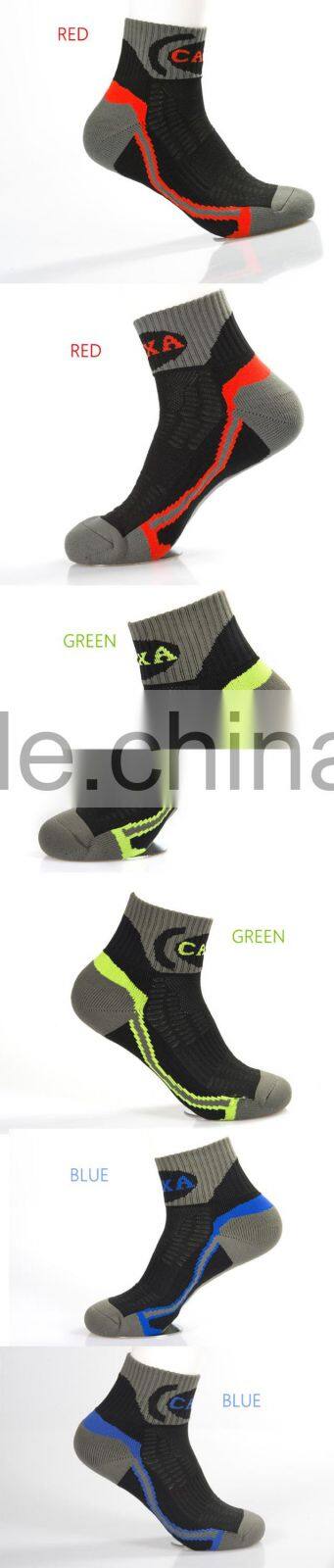 Men's Outdoor Quick-dry Fiber Running Sports Basketball Socks~Soft Thick stripe Restoring Socks~Accept Custom