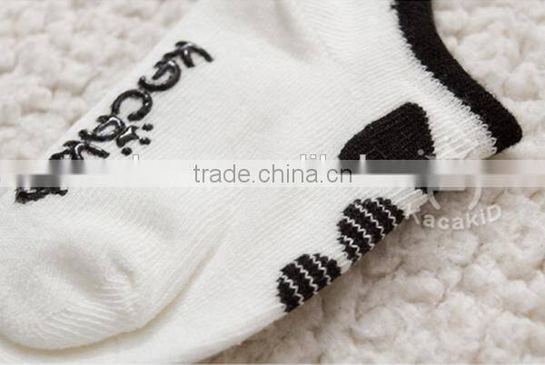 cute animal baby cotton socks, silicone print baby socks