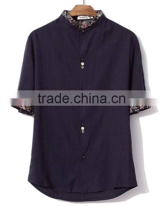 NEW DESIGN Chinese collar linen hemp shirt