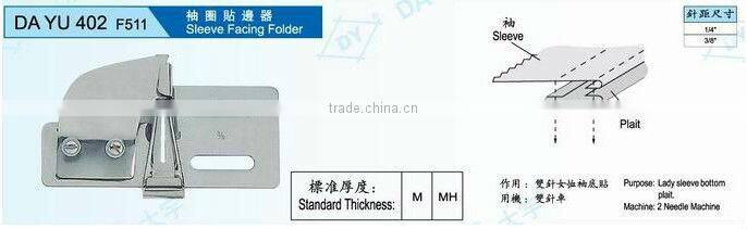 Sleeve facing folder DA YU 402 F511