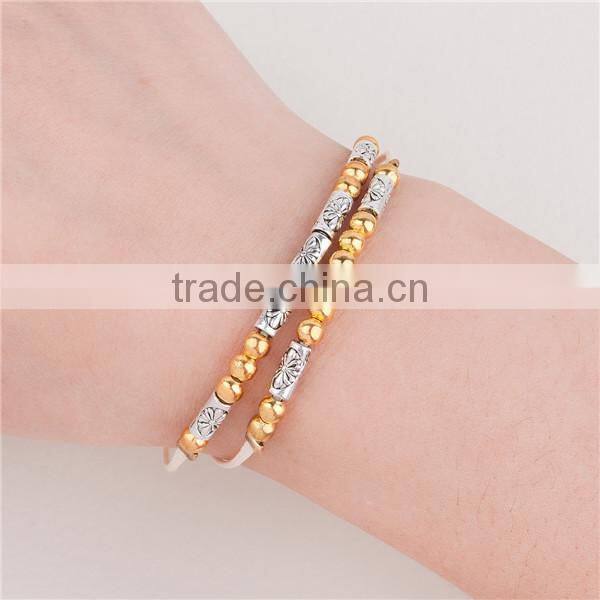 Double Layer Light Beige Terylene Cord Copper Morse Code " LOVE LIFE " Bracelets