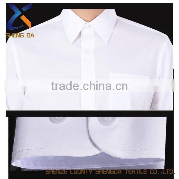 Fashion design wholesale custom cheap 65% polyester 35% cotton shirt