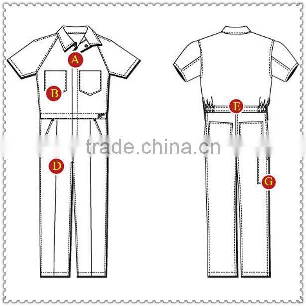 100% Cotton Non-FR Tropical Short Sleeve Coverall