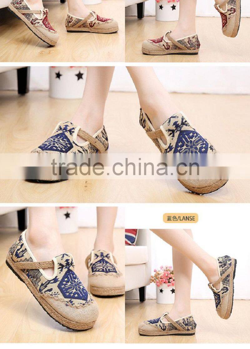 Handmade straw sandals The fisherman shoes folk style hemp linen woven shoes Pure manual Weave