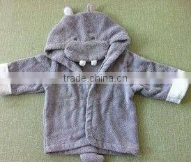 100% cotton breathable penguin design baby bath robe/kids bath robes