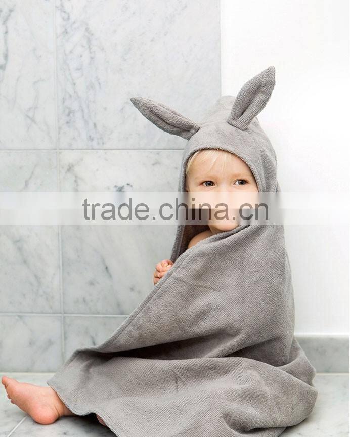 100% cotton infant bamboo bath towel baby hooded towel