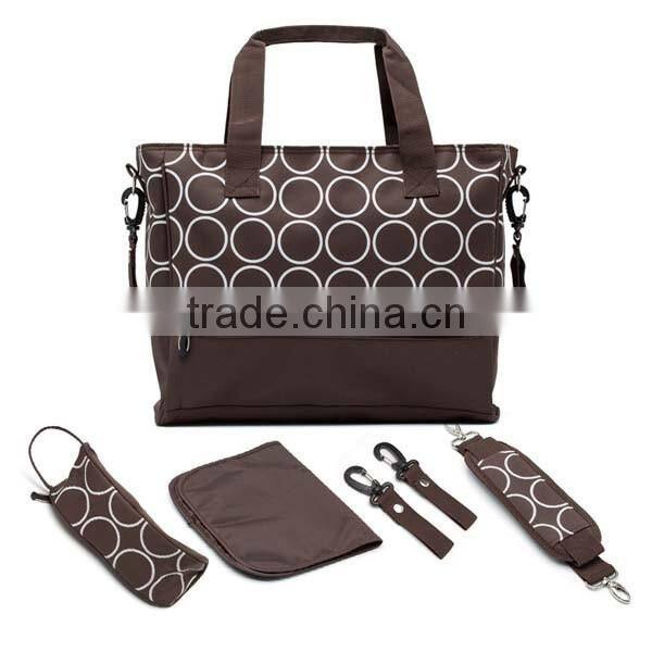 5pcs nappy pouch changing mat adult baby diaper bag