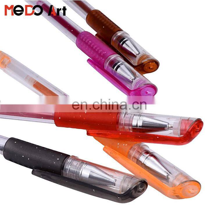 China Professional Art Gel Pens Bulk 15*1cm Glitter Gel Pens Wholesale