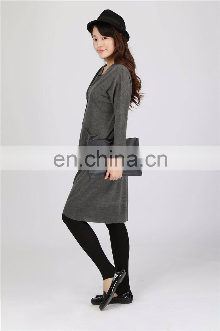 2016 new arrival OEM winter lady knitted cardigan