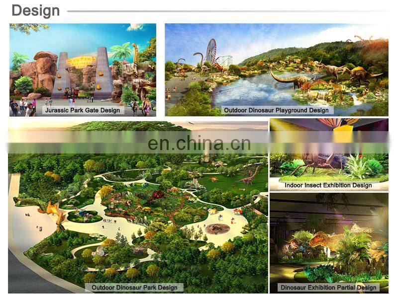 Amusement Park Show Large Animatronic Animals Model Of Tiger