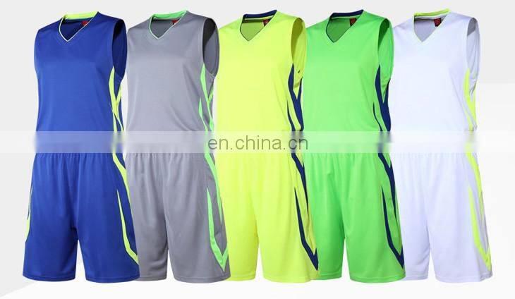 2016 wholesale blank best basketball jersey design blue color