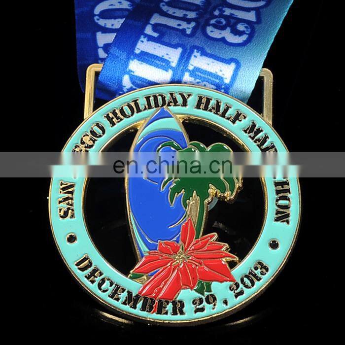 2016 new style canada maple leaf shaped casting metal medal