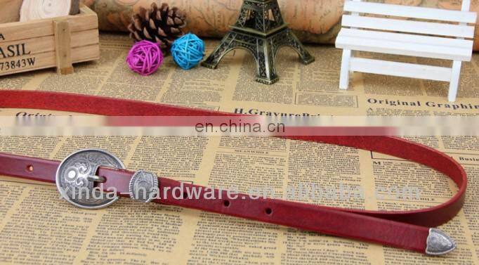 anti silver color buckle colorful italy genuine leather trendy and retro dressing lady belts