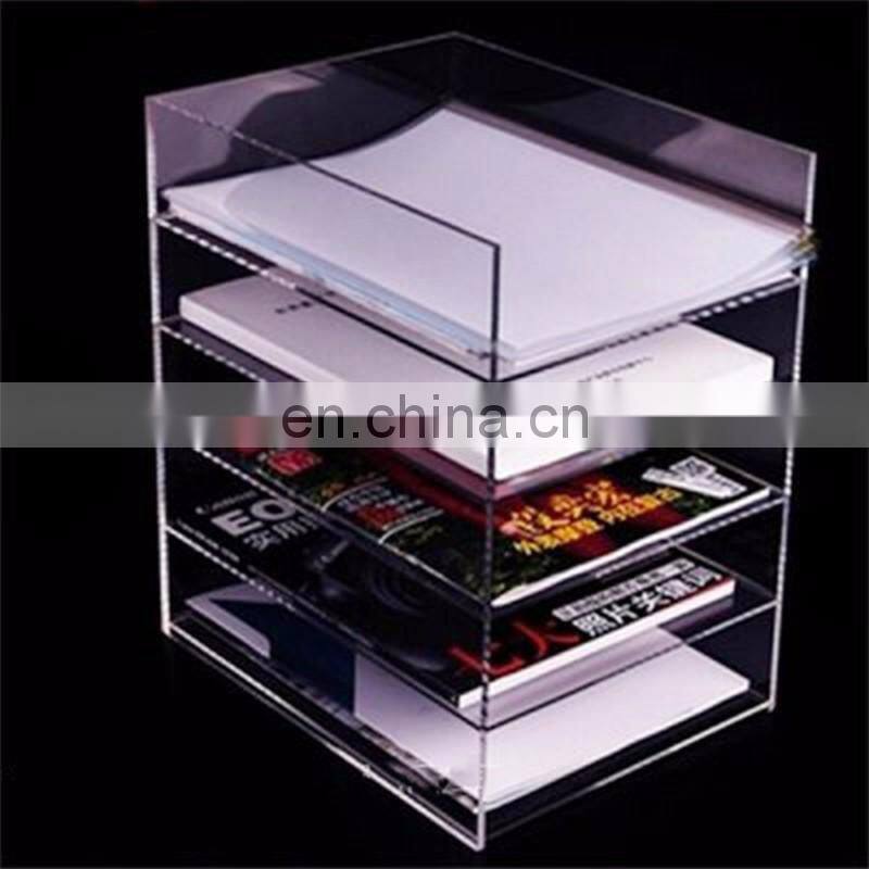clear brochure holder floor stand acrylic book display stand
