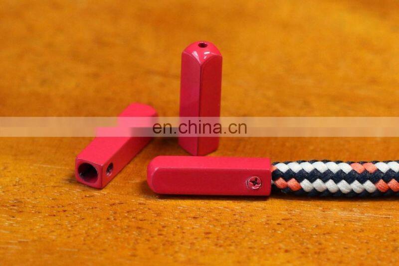 ShenZhen supplier factory price custom yeezy 350 square metal aglet shoelace rose gold aglet replacment
