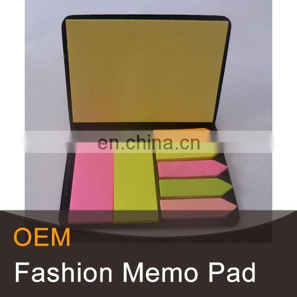 New notepad with various color sticky notes promotional memo notebook