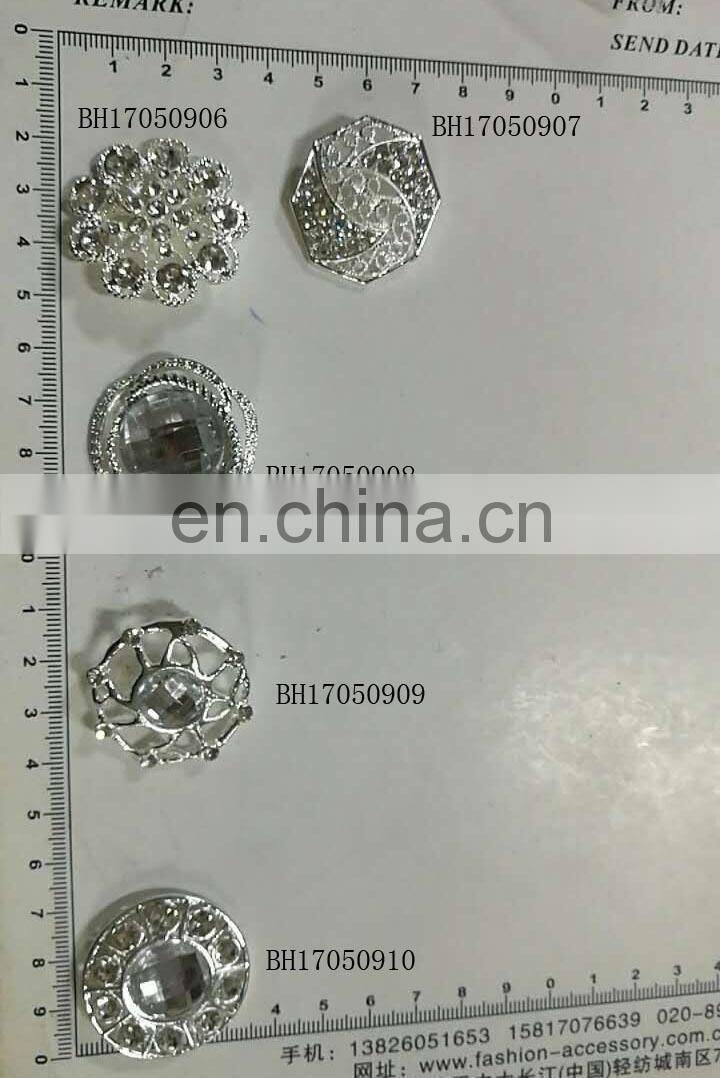 High Quality Fancy Round Diamante Crysta Bulkl Rhinestone Buttons