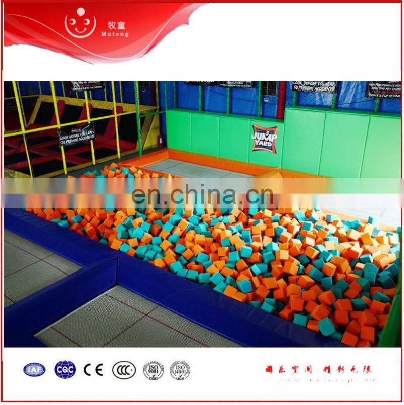 Popular Quantity Foam Pit Indoor Trampoline Park Ninja Climbing Wall Trampoline Centre For Sale