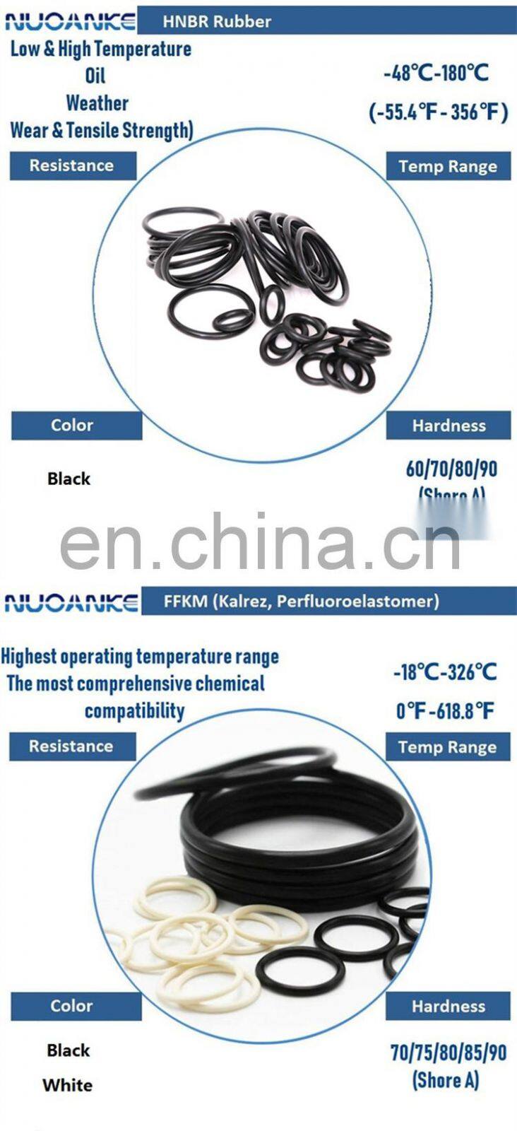 Free Samples NBR FKM Silicon Rubber O Ring Heat Resistant Black O-ring With High Quality