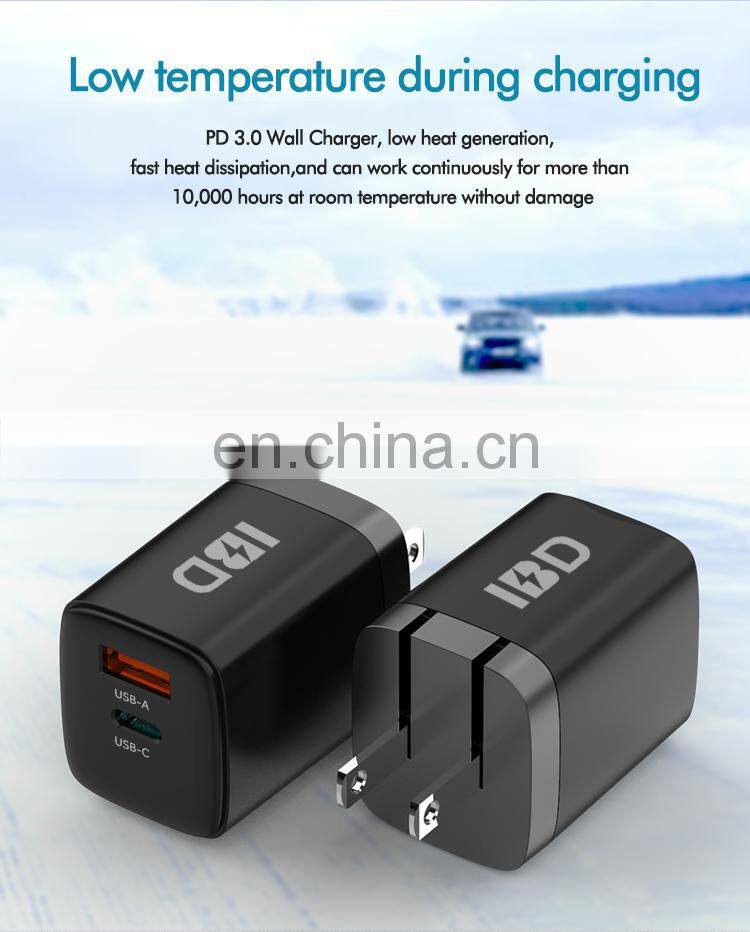 Portable Mobile Phone Charger 9V/2.22A 20W Dual USB Wall Charger