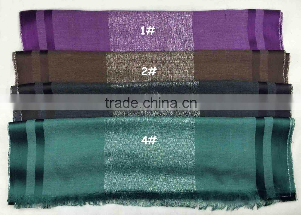 S449 Lovely design long muslim scarf Slub cotton muslim scarf
