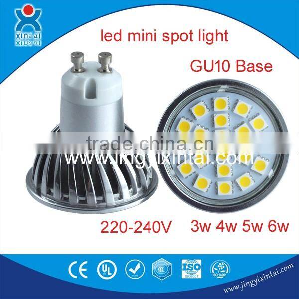 Hot !High quality 3w 4w 5w 6w gu10 SMD2835 small led spot light
