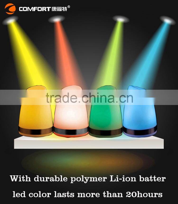 bar use colorful plastic led table lamp