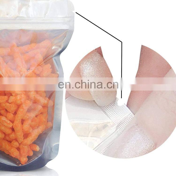 Food Packaging Packing Zip Lock Plastic Bags Standing Up Pouch Food Clear For Zipper Zip Lock