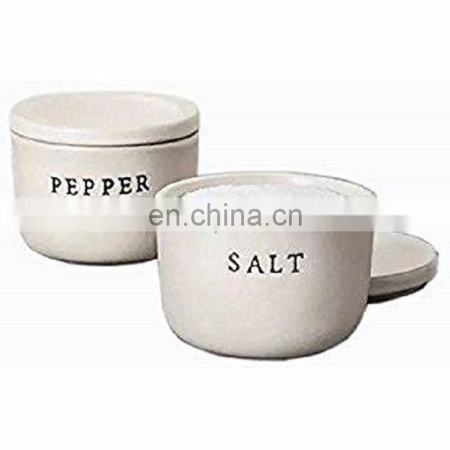 silver hammered salt & pepper container