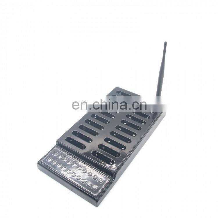 Restaurant 20 Pagers DC 5V Power Supply Coaster Pagers Wireless Coaster Guest Waiter Queuing System