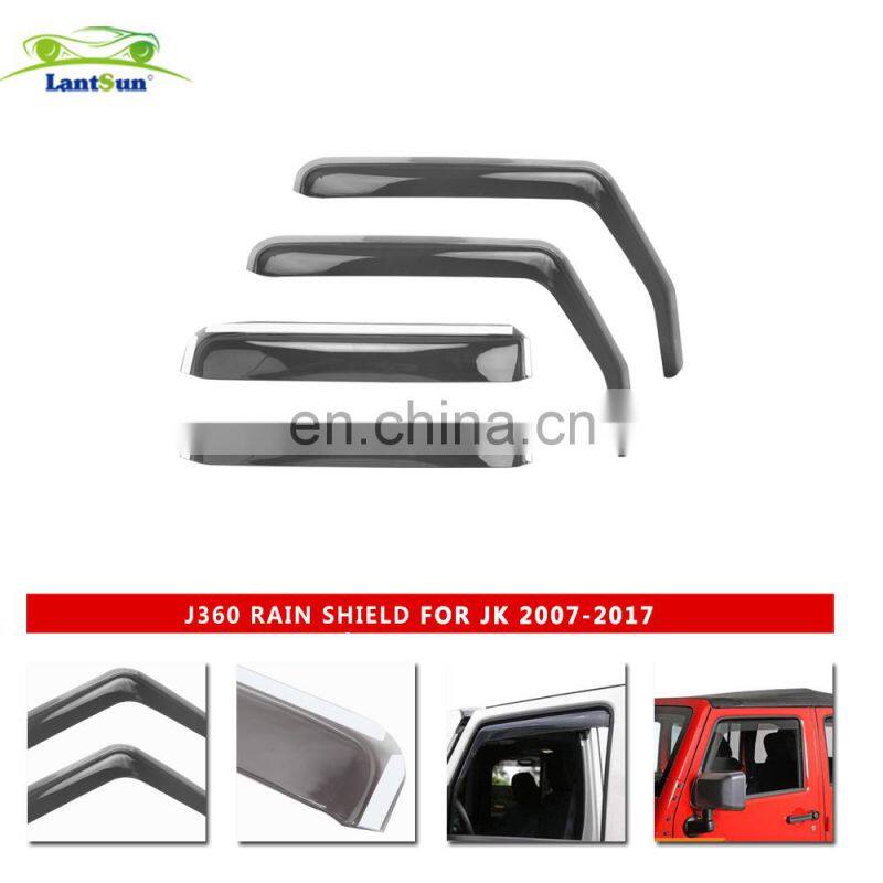 for jeep for wrangler JK window body  black car rain shield shanghai