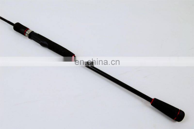 One section 1.8m Jigging Lure Spinning Solid Carbon Fishing Rod with Blue Handle