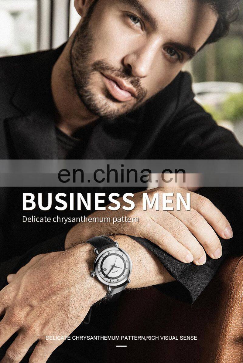 SINOBI Wrist Watch for Men 2021 S9844G Watch Sinobi Gentleman Classic Quartz Watches Motre Homme Black Handwatch